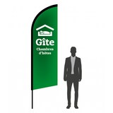 thumbnail of Drapeau Gite chambres d'hôtes 3m08 - mât + voile - Drapeaupublicitaire