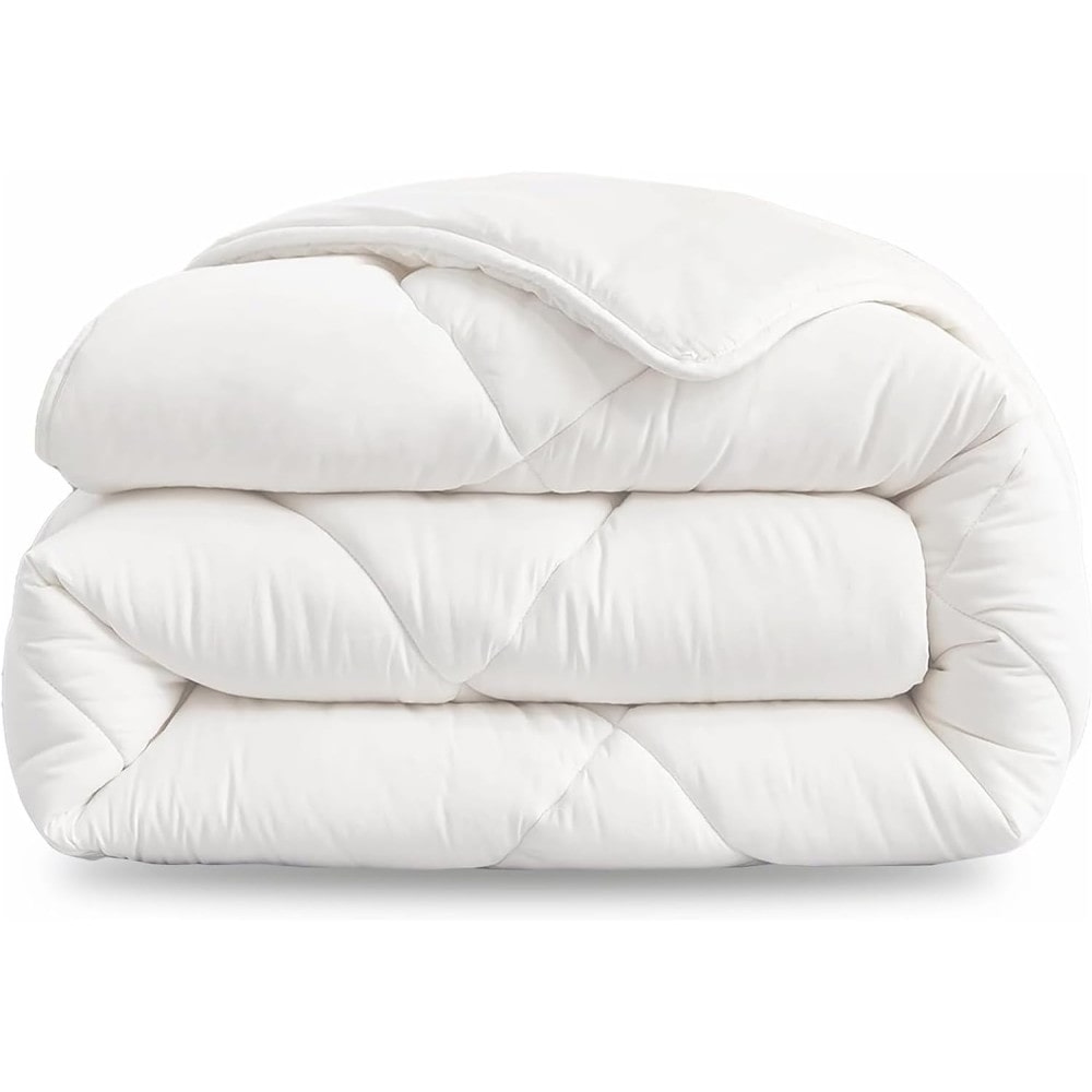 Edredão de fibra oca COSHANO para cama de 120/135 cm, antiácaros e antialérgico, 400 g/m², 200 x 220 cm