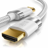 thumbnail of Primewire - 10m High Speed 8K HDMI Kabel 2.1 mit Ethernet ARC 3D 4K Ultra HD 7680x4320 @ 120 Hz PS4 360 TV OLED PC Laptop Beamer Monitor - Weiß/Silber