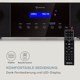 thumbnail of AMP-4000 DAB Hifi-Stereo-Verstärker DAB+-Radio USB Fernbedienung LED-Display Schwarz