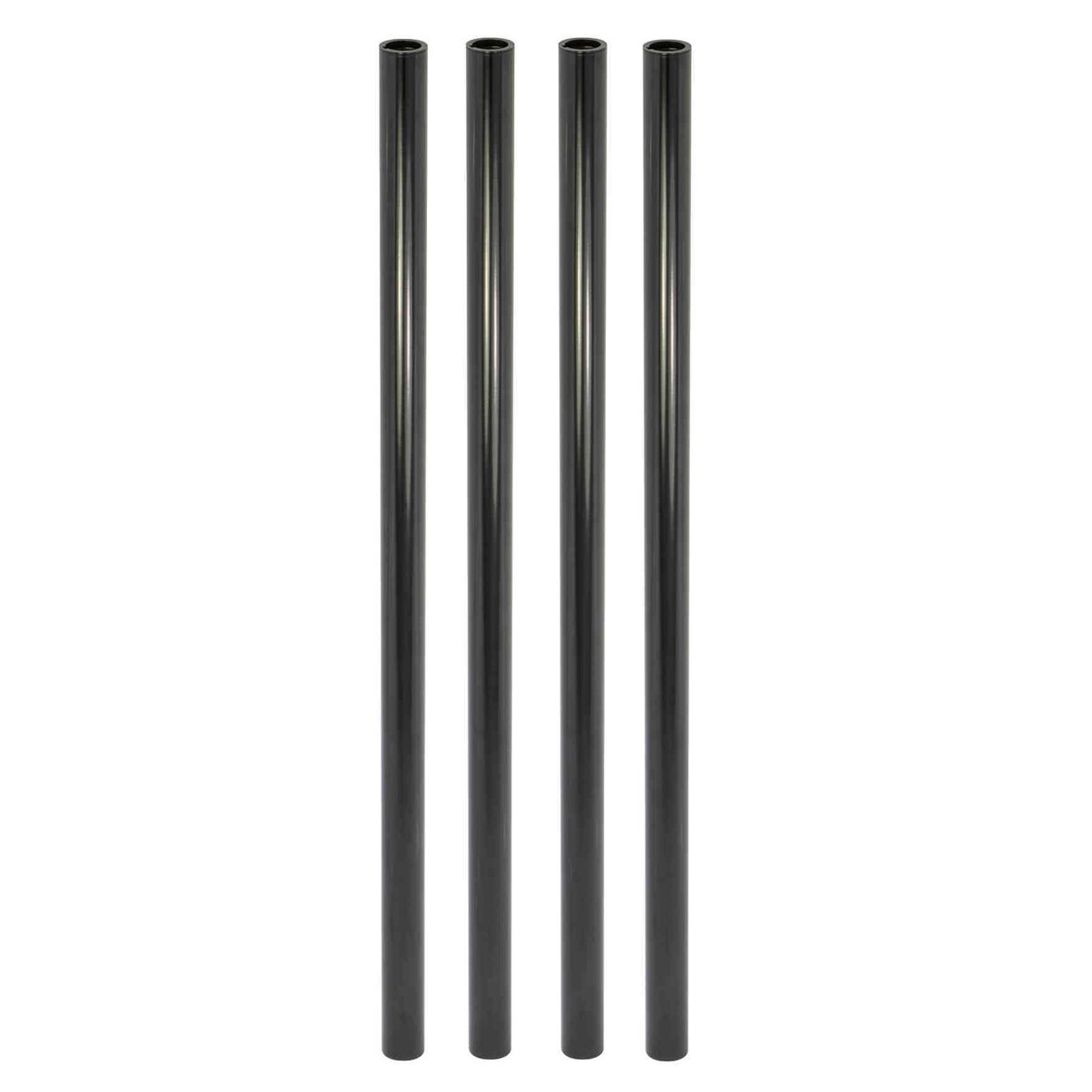 WAGNER Möbelbein/Möbelfuß TENO Starter-Set-4tlg. - Ø 30 x 700 mm, QuickClick® Gleiter&Zubehör, Stahl schwarz - 12107204