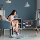 thumbnail of Relaxdays Camping Schuhregal, 16 Fächer, leichter Aufbau, stabiler Stoffschuhschrank, HxBxT: 65 x 84 x 36 cm, grau