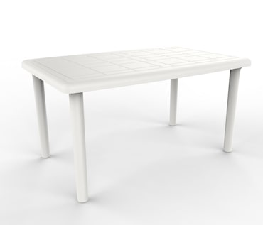 garbar OLOT Mesa Rectangular Interior, Exterior 140x90 Branco