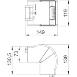 thumbnail of OBO Bettermann Außeneck GK-AH70110RW 6274210