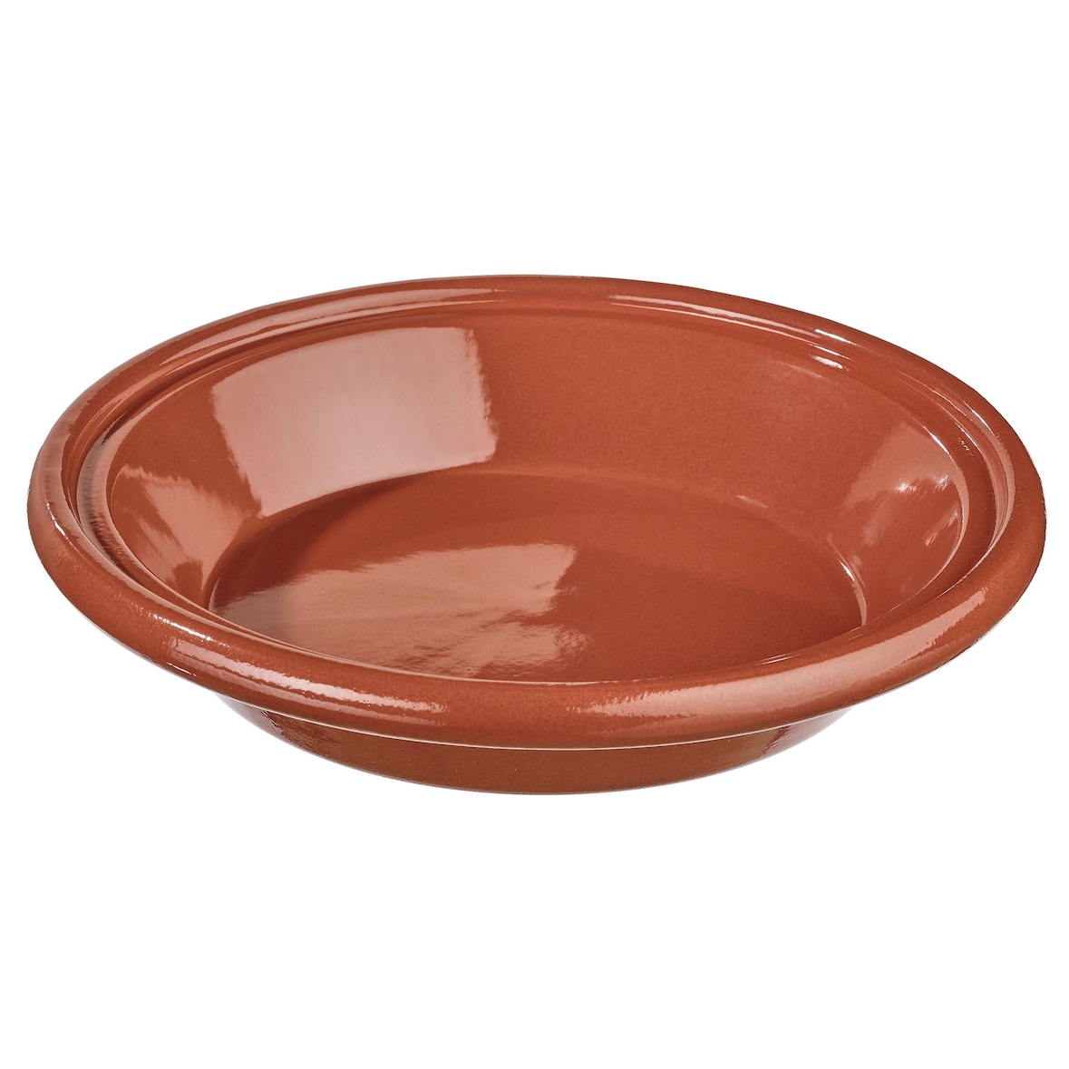 METRO Professional Tajine Basis, Terrakotta, ⌀ 21 x 4 cm, 900 ml, ofenfest (max. 180°C), braun, 3 Stück