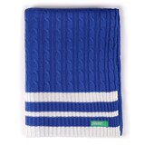 thumbnail of Benetton - Coperta 140x190 cm 200 g/m² 100% acrilico pois blu