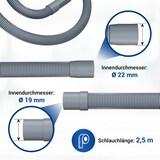 thumbnail of VIOKS Abwasserschlauch 2,5m 19/22mmØ mit Haltebogen für Waschmaschine und Spülmaschine