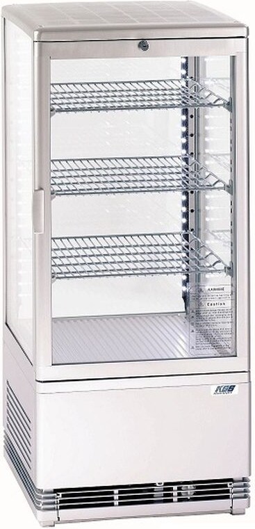 Tischkühlvitrine RT-78 G LED (weiß)