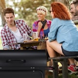 thumbnail of Relaxdays Holzkohlegrill, XXL Grillwagen mit Deckel, verstellbare Belüftung, stabil, HBT: 96,5 x 103 x 64,5 cm, schwarz