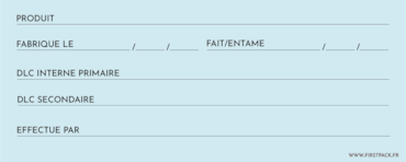 FHC - 300Pcs - Étiquettes de traçabilité alimentaire 100 x 40 mm