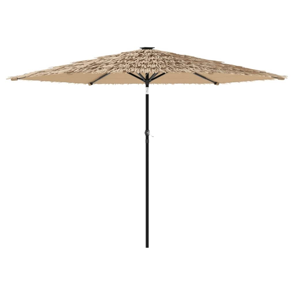 Helloshop26 - Gartenschirm mit Stahlstange Schatten und UV-Schutz 288 x 288 x 225 cm braunes Polyester 02_0056400