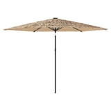 thumbnail of Helloshop26 - Gartenschirm mit Stahlstange Schatten und UV-Schutz 288 x 288 x 225 cm braunes Polyester 02_0056400