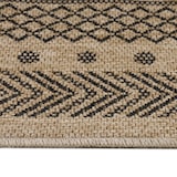 thumbnail of Teppich Balkon Vintage Pflegeleicht Waschbar Strapazierfähig Terrasse Küche Schwarz 120x170 cm OEKO-TEX – JUNGFRAU von Kadima Design