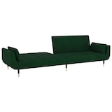 thumbnail of vidaXL Schlafsofa 2-Sitzer mit 2 Kissen Dunkelgrün Samt