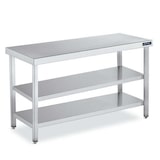 thumbnail of Mesa em aço inoxidável Prateleira dupla 60x60