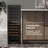 thumbnail of Klarstein Bovella 44 Duo+ Weinkühlschrank | 2-in-1 | 44 Flaschen | 2 Zonen | 9 Regale | Touch Schwarz