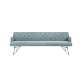 thumbnail of KAWOLA Esszimmerbank CHARME Cord hellblau 166cm