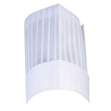 thumbnail of 266 - Einweg Papier-Kochmütze, flach, B 28 x H 25 cm. : weiß Papier (Einweg-Kochmützen)