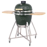 thumbnail of Tarrington House Kamado houtskoolbarbecue Naggado, Ø 47 cm, Divide & Conquer kooksysteem, opbergtafel, verrijdbaar, keramisch/roestvrij staal, groen
