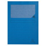 thumbnail of Exacompta - Réf. 50102E - Carton de 400 chemises à fenêtre Forever® 120 g/m²- dim 22 x 31 cm pour A4 - couleur bleu vif