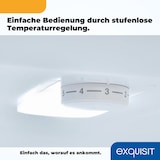 thumbnail of Exquisit Kühl-Gefrierkombination, 262 Liter, Alarm-Funktion, 4 Glasablagen, 3 Gefrierschubladen, 4-Sterne-Gefrierfach, KGC265-70-040D inoxlook
