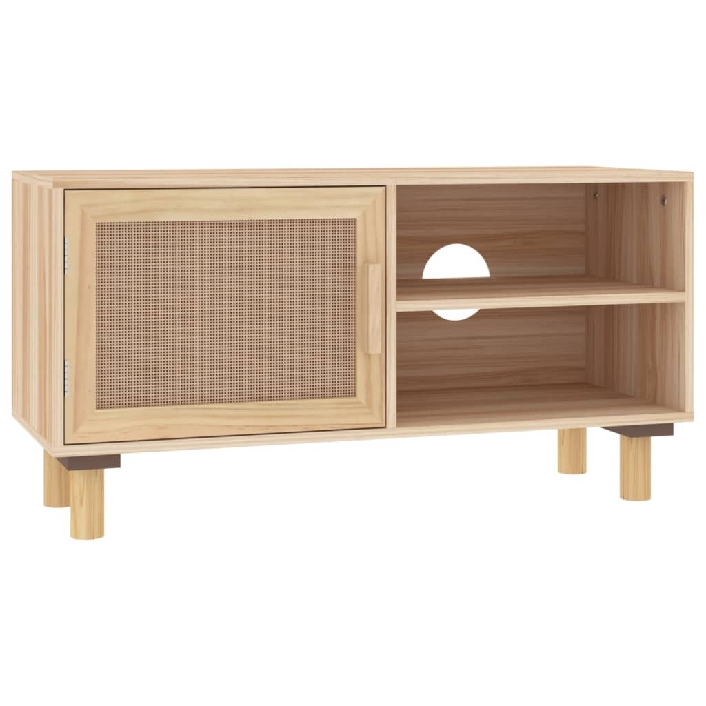 Helloshop26 - Multimedia-TV-Ständer TV-Regal TV-Sideboard Esszimmer Wohnzimmer Schlafzimmer 80 x 30 x 40 cm massives Kiefernholz und 02_0026223