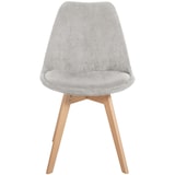 thumbnail of Set van 4 eetkamerstoelen Linares beige/Ribstof