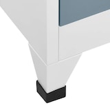 thumbnail of vidaXL Lockerkast 90x40x180 cm staal lichtgrijs en donkergrijs