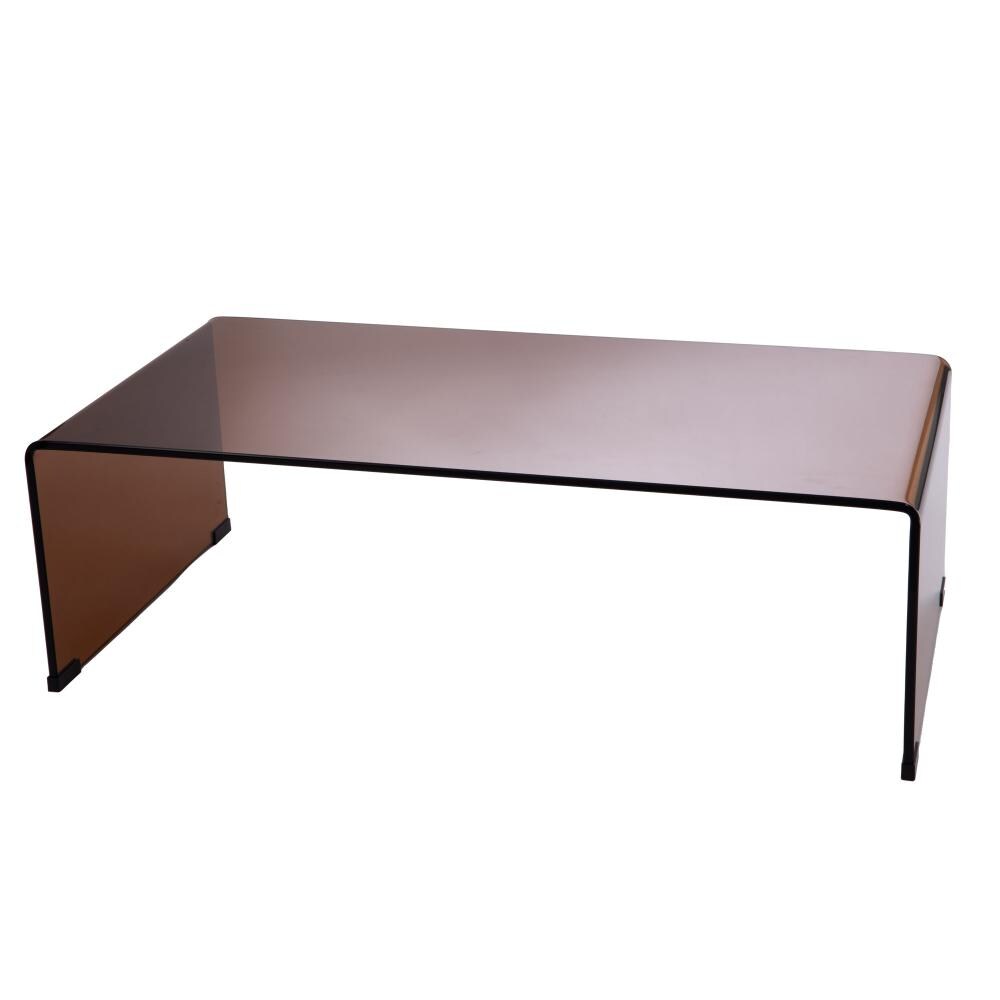 Table basse verre fumé -  Marron Autre Verre Amadeus 110x55 cm