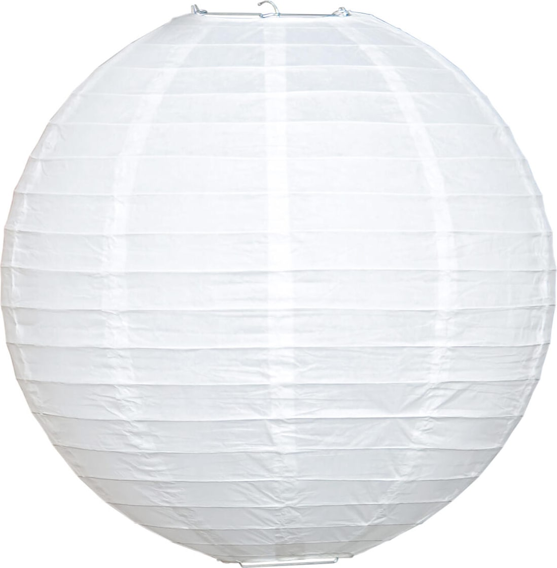 12x Lampion rund weiß O 35 cm