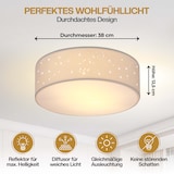 thumbnail of Deckenlampe Sternenhimmel 38cm weiß