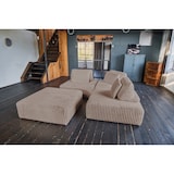 thumbnail of KAWOLA Modulsofa WIOLO SOFT 4 Module 4 Rückenkissen Weicher Breitcord taupe