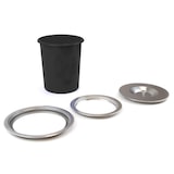 thumbnail of WellHome - Cubo de basura integrable en encimeras, con tapa en acero inoxidable de 5L Negro