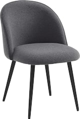 thumbnail of Set mit 4 gepolsterten Esszimmerstühlen aus Bouclé, Sessel für Wohnzimmer, Küche, modernes Design, Metallbeine, 53 x 44 x 81 cm