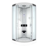 thumbnail of Dampfdusche Duschtempel Sauna Dusche Duschkabine D46-10T2-EC 90x90 cm mit 2K Scheiben Versiegelung