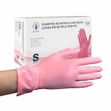 thumbnail of Guantes Nitrilo Rosa Talla S 100 unidades | Guantes de Nitrilo Sin Polvo, Sin Látex, Desechables