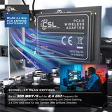 thumbnail of CSL WLAN Netzwerkkarte 2,4 Ghz PCIe - 300 Mbit s WiFi Adapter Karte - 2 Externe 2dbi Antennen
