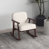 thumbnail of HOMCOM Poltrona a Dondolo per Interni con Braccioli e Cuscini