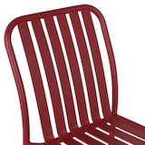 thumbnail of Chaise design de jardin en aluminium rouge