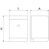 thumbnail of Saboneteira inox 500 ml. modelo de encastrar
