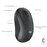 thumbnail of Raton Logitech M240 Silent Ambidextro Bluetooth 910-007119