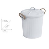 thumbnail of WENKO Kosmetikeimer Mod. Gara Weiß matt