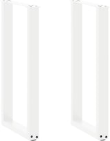 thumbnail of Helloshop26 - Set aus 2 U-förmigen Konsolentischbeinen 38 x 72 cm mit verstellbaren Nivellierfüßen modernes Design weißer Stahl 02_0057413