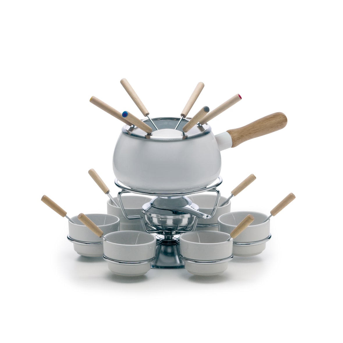 Excelsa set fonduta 22 pezzi Convivio acciaio 38,5xH21,5x32,5 cm