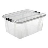 thumbnail of Aufbewahrungsbox transparent 32 Liter mit Deckel und Klickverschluss 510 x 385 x 230 mm