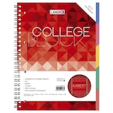 thumbnail of Collegeblock mit Register - A4+, kariert, 70 g/qm, 80 Blatt