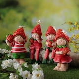 thumbnail of Dekofigur Erdbeerjunge Fritz mit Erdbeere Gartendeko H: 18,5cm