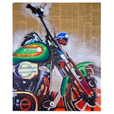 thumbnail of Pintura a óleo Moto, pintura mural 100% pintada à mão Pintura XL, 100x80cm