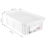 thumbnail of GILAC Bac renforcé HACCP 600 x 400 + couvercle - 25 L - Blanc G119712