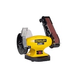 thumbnail of Touret à meuler Ponceuse STANLEY 330W Ø150mm + Bande abrasive 5x69cm Grain 36/60 Meulage Polissage Ponçage